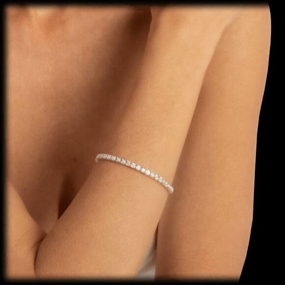 TENNIS BRACELETS 1 CARAT TW GENUINE DIAMOND CIRCLE LINK❗100% GUARANTEED❗️NEW - Picture 5 of 14